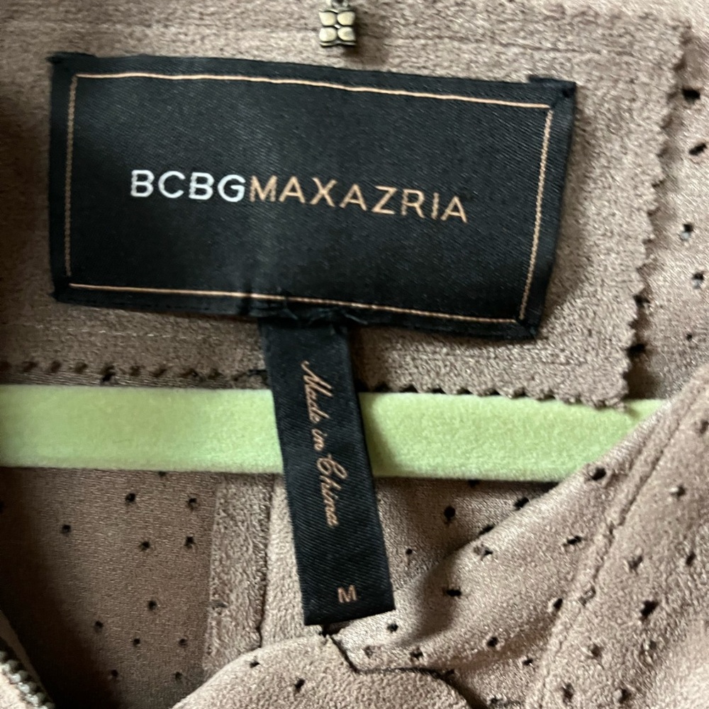 BCBG Max Azria faux suede jacket , size medium - Picture 4 of 5